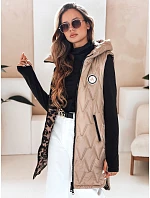 Dámská oboustranná vesta s kapucí FashionStreet TY5095 Dámská oboustranná vesta s kapucí FashionStreet TY5095