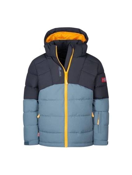 Trollkids Dětská zimní bunda s kapucí Gryllefjord zateplená nepromokavá modrá (365-620) Trollkids Dětská zimní bunda s kapucí Gryllefjord zateplená nepromokavá modrá (365-620)