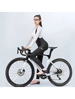 Dámské cyklistické kalhoty Rockbros YDCK005 TVI s kšandami a vložkou S – černé dámské