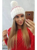Dámská čepice Ellen s bambulí K325 bílá Dámská čepice Ellen s bambulí K325 bílá