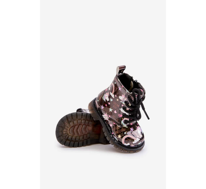 Dětské zateplené boty se zipem černé model 21678585 - Boto Dětské zateplené boty se zipem černé model 21678585 - Boto