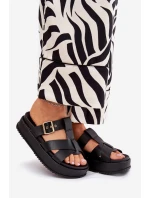 Dámské Pantofle Na Platformě S Pásky A Černé model 21687559 - Boto Dámské Pantofle Na Platformě S Pásky A Černé model 21687559 - Boto