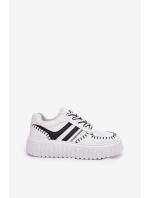 Dámské Tenisky Na Platformě Bílo-Černé Ofenale Dámské Tenisky Na Platformě Bílo-Černé Ofenale