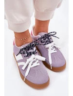 Nízké Dámské Tenisky S Dvojitým Šněrováním Fialové Ventus