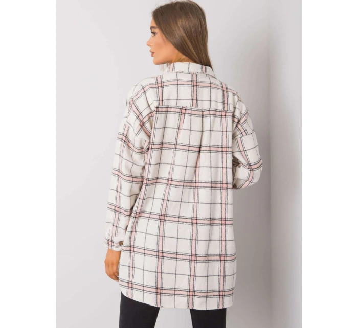 Košile TO KS 0810 3.32 bílá růžová Košile TO KS 0810 3.32 bílá růžová