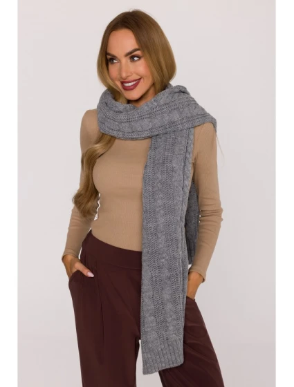 model 21417276 Pletená šála šedá - Moe