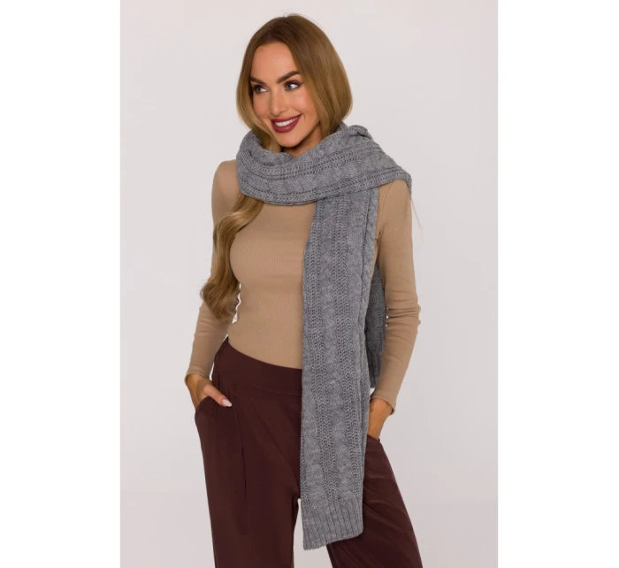 model 21417276 Pletená šála šedá - Moe