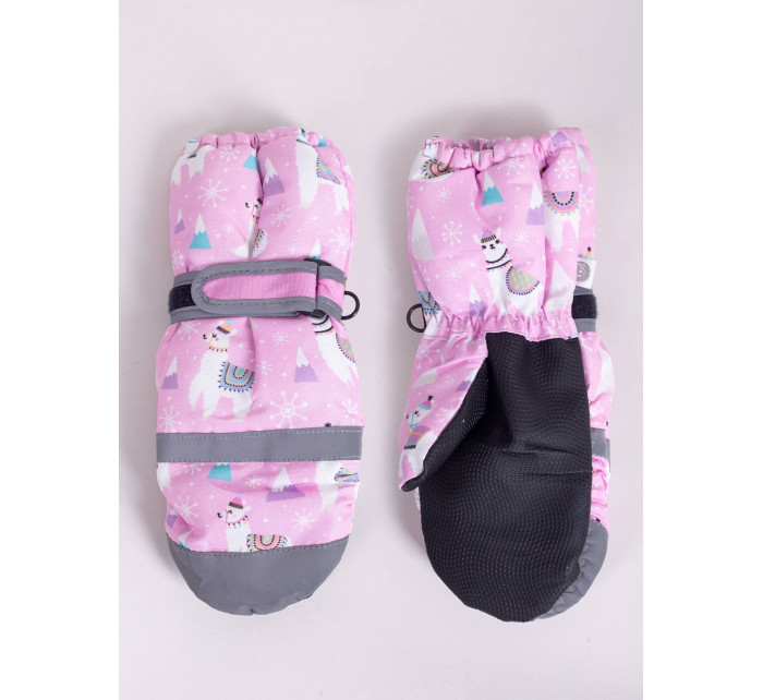 Dětské zimní lyžařské rukavice Yoclub REN-0309G-A110 Pink