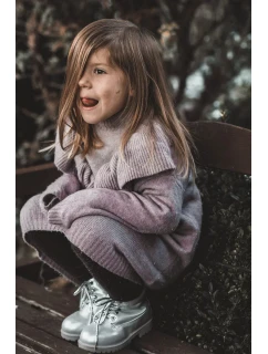 Dětské Boty Se Zipem stříbrné Dexter