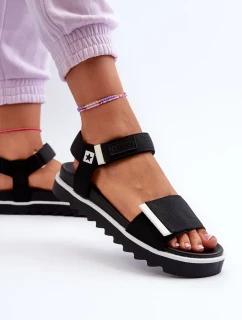 Dámské sandály na platformě Big Star Černá