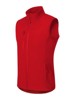 Trail softshellová vesta pánská červená