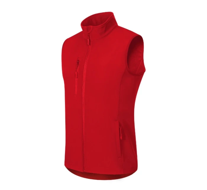 Trail softshellová vesta pánská červená