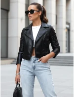 Dámská kožená bunda ramones NEGRA black FashionStreet TY4163