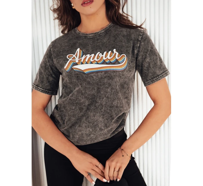 Dámské tričko šedé Dstreet model 21973958 - FashionStreet Dámské tričko šedé Dstreet model 21973958 - FashionStreet