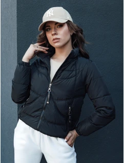 Dámská přechodná prošívaná bunda se stojáčkem SALECA černá FashionStreet TY4414