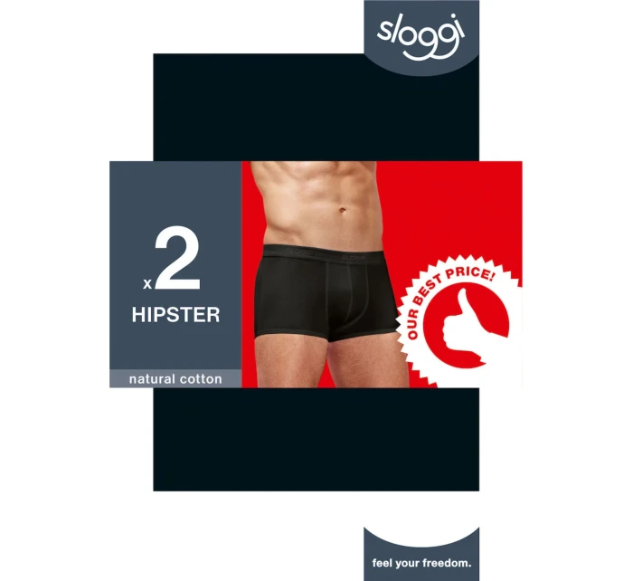 Pánské boxerky Sloggi men 24/7 Hipster 2P černé