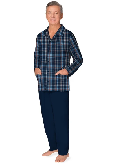 Pánské pyžamo Martel 403 Antoni III délka/r 3XL-4XL pyžamo na zip Pánské pyžamo Martel 403 Antoni III délka/r 3XL-4XL pyžamo na zip