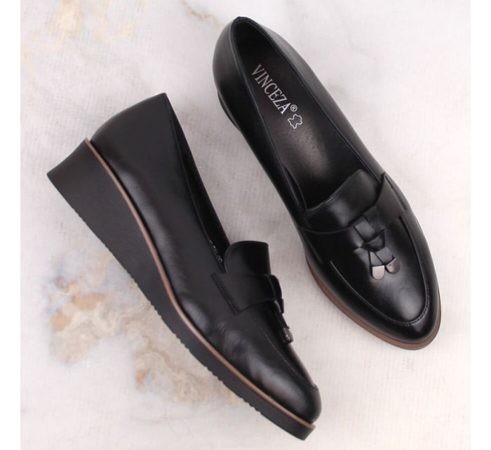 Vinceza W JAN263A černé boty na platformě