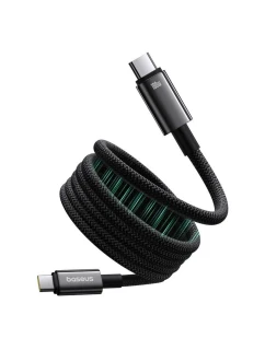 Baseus Tungsten magnetický kabel USB C-USB C 100W 1m (černý)