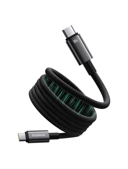 Baseus Tungsten magnetický kabel USB C-USB C 100W 1m (černý)