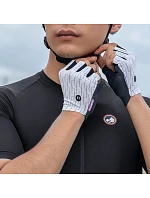 Rockbros MTB cyklistické rukavice velikost: M - bílo-černé