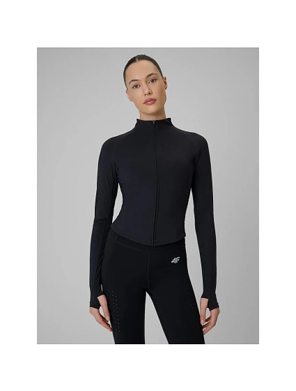 Dámská tréninková mikina slim s rychleschnoucím materiálem 4F 4FRSS26TFSWF0949-20S Dámská tréninková mikina slim s rychleschnoucím materiálem 4F 4FRSS26TFSWF0949-20S