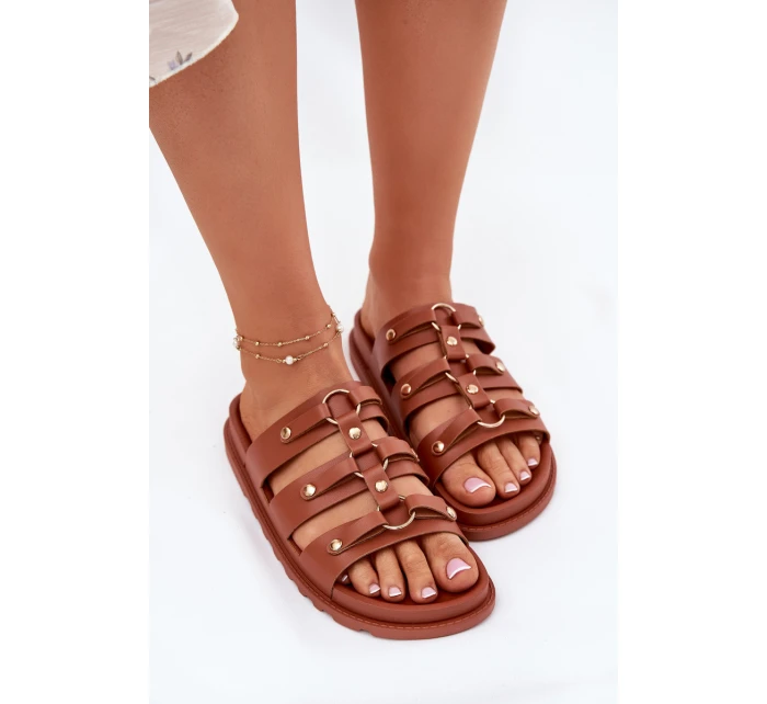 Dámské Pantofle S Pásky Camel Pasiriela Dámské Pantofle S Pásky Camel Pasiriela