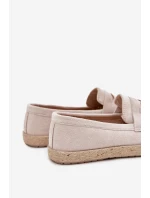 Pánské mokasíny s pletením béžové Fiamar