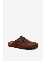 Dámské žabky Chodaki s přezkou Čokoládové Delirisse Dámské žabky Chodaki s přezkou Čokoládové Delirisse