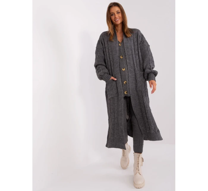 Kardigan BA SW  ciemny szary model 21107628 - FPrice