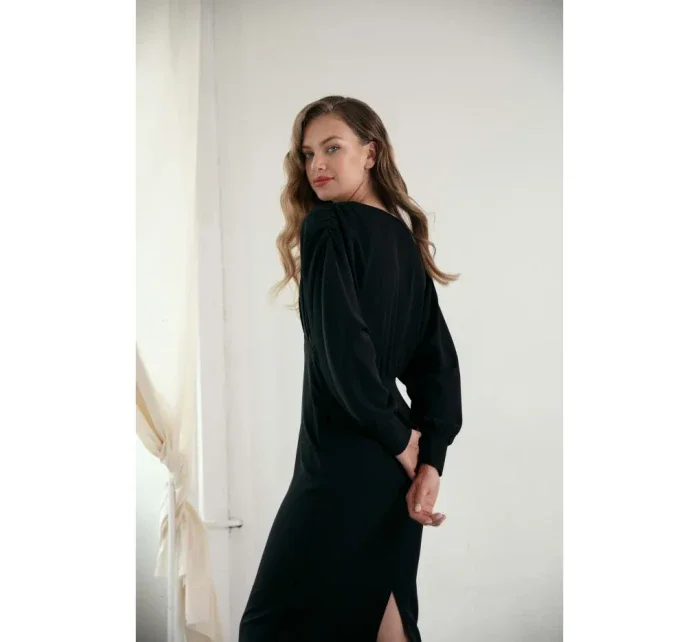 Dámské šaty mořská černé model 19426551 - Makover Dámské šaty mořská černé model 19426551 - Makover