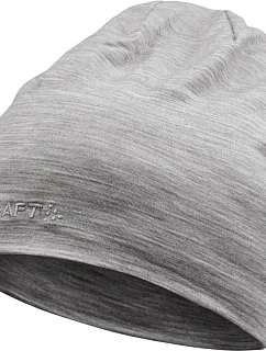 Craft Corporate Essence Wool Hat Merino pletená čepice 81.6631 grey melange