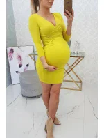 Přiléhavé šaty s výřezem pod prsy kiwi Přiléhavé šaty s výřezem pod prsy kiwi