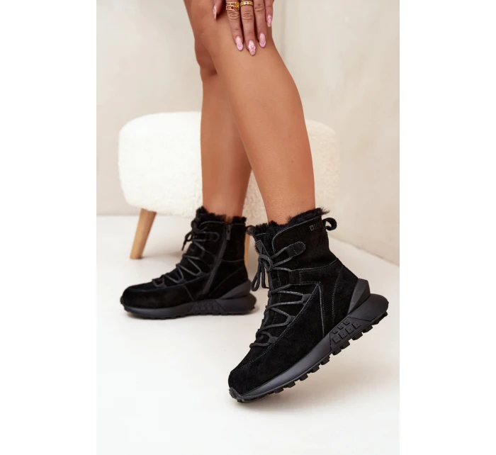 Semišové Zimní Boty Pro S Kožíškem Big Star Černé model 21706015 - Big Star Shoes Semišové Zimní Boty Pro S Kožíškem Big Star Černé model 21706015 - Big Star Shoes