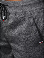 Tmavě šedé pánské teplákové šortky Dstreet SX2190