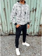 Pánská mikina s kapucí bílá Dstreet model 21978940 - FashionStreet