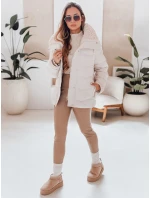 Dámská prošívaná zimní bunda s kapucí bílá Dstreet model 21990458 - FashionStreet