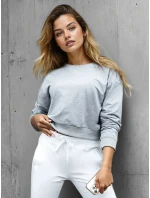 FashionStreet dámská klasická světle šedá mikina BY1525