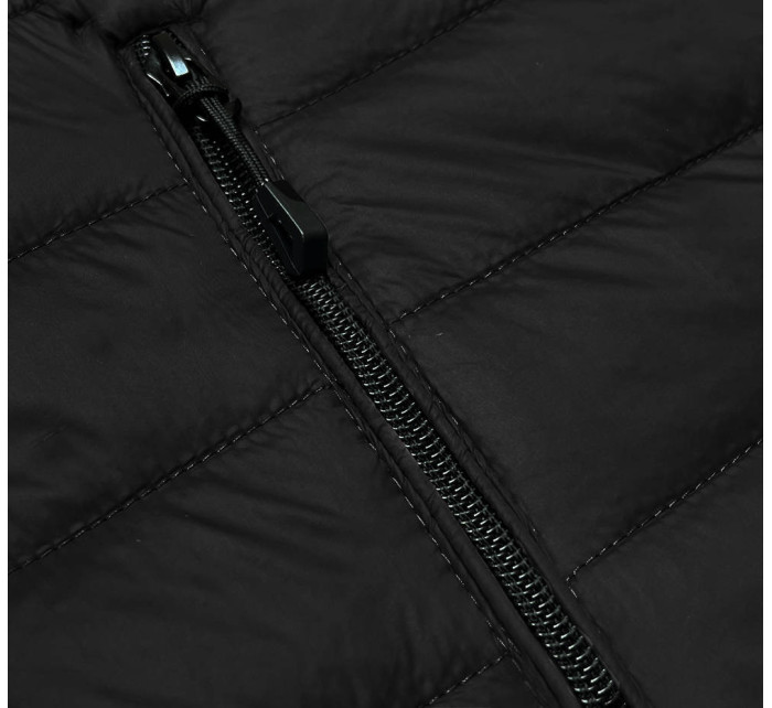 Khaki-černá oboustranná pánská bunda (84M3012-136)