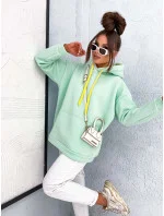 dámská klokaní mikina v mátové barvě model 21802230 - Moon dámská klokaní mikina v mátové barvě model 21802230 - Moon