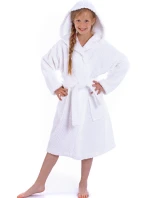 Dětský župan Athena s kapucí 9116 bílá - Vestis