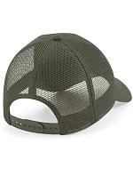 Beechfield B 641 5 panelová kšiltovka "Removable Patch Trucker" 53.0641 military green