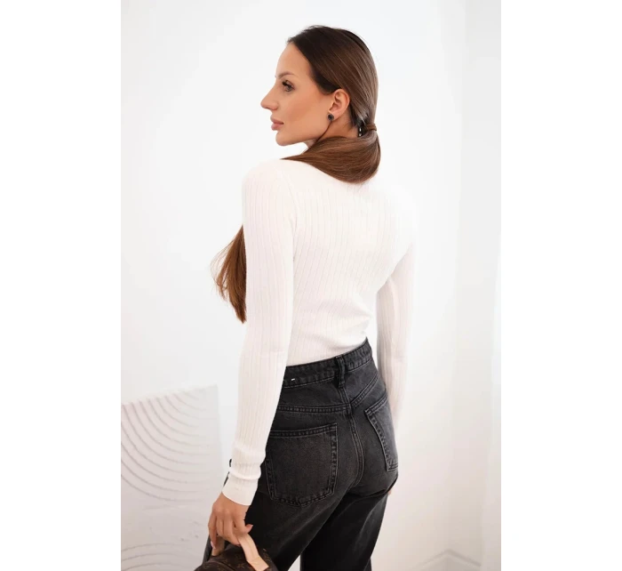 Dámské pruhované šaty s rolákem a ozdobnými knoflíky bordová