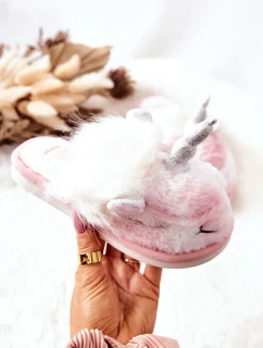 pantofle Bílé a růžové model 21570568 - Boto