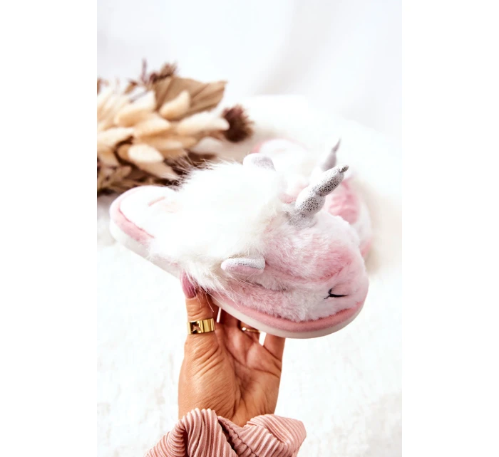 pantofle Bílé a růžové model 21570568 - Boto