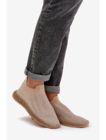 Dámské Sportovní Boty S Ozdobou D&A TW121 Béžové Dámské Sportovní Boty S Ozdobou D&A TW121 Béžové