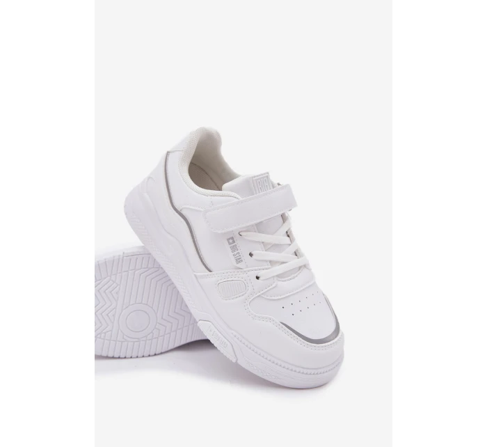 Dětské tenisky na suchý zip Big Star SS374042 Bílé