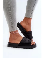 Dámské pantofle na platformě Big Star Černá Dámské pantofle na platformě Big Star Černá