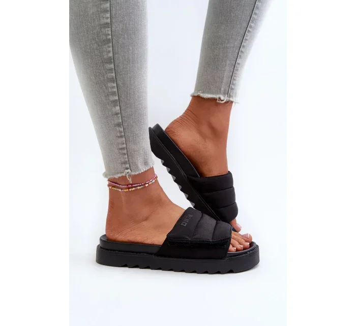 Dámské pantofle na platformě Big Star Černá Dámské pantofle na platformě Big Star Černá