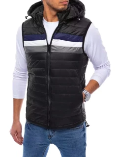 Pánská prošívaná vesta černá Dstreet model 21964374 - FashionStreet